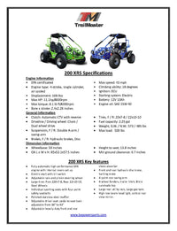 Trailmaster 200XRS Buggy / Go Kart Full Size Youth and Adult cart ages 13 and up.  Off road High Torque Higher Reveving Motor