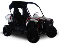 Trailmaster Challenger 300E EFI UTV / side-by-side, 52 Inch Wide, High Back Seats, CVT trans, Intergrated Hitch, Cargo Area, Bimini Top