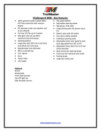 TrailMaster Challenger 4-300 EFI, Automatic, Fuel Injected, 52 Inches Wide, Water Cooled, Solid Live Rear Axle