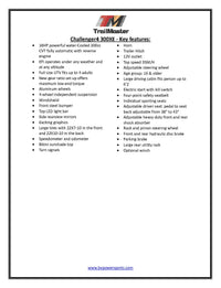 TrailMaster Challenger 4-300X EFI UTV Chrome Rims, Bimini Top, Full roll Cage, Light Bar, Brush Guard. Independent Rear