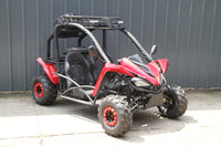 RPS Shark 125CC Mid-Size Kids Go Kart, Spare Tire, Over the Shoulder Harness, Mirrors and lights.