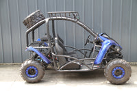 RPS Shark 125CC Mid-Size Kids Go Kart, Spare Tire, Over the Shoulder Harness, Mirrors and lights.
