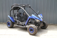 RPS Shark 125CC Mid-Size Kids Go Kart, Spare Tire, Over the Shoulder Harness, Mirrors and lights.