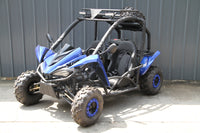 RPS Shark 125CC Mid-Size Kids Go Kart, Spare Tire, Over the Shoulder Harness, Mirrors and lights.
