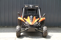 RPS Shark 125CC Mid-Size Kids Go Kart, Spare Tire, Over the Shoulder Harness, Mirrors and lights.