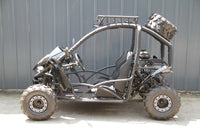 RPS Shark 125CC Mid-Size Kids Go Kart, Spare Tire, Over the Shoulder Harness, Mirrors and lights.