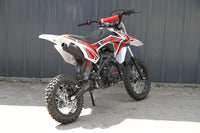 RPS 110CC Dirt Bike Off Road, dual disc brakes, 30-inch seat height, 14-inch front tire