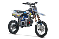 Trailmaster JHL MK125S PRO Dirt Bike, Dirt Bike, 4 speed semi automatic  trans,  Air Cooled, Electric Start, Dual Disk Brakes,29.5 inch seat, 14 inch front tire, Inverted Front Forks, Rear Nitrogen Mono Shock