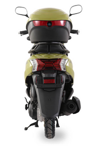 Ice Bear Cali PMZ50-2 50cc Moped/Scooter GY6 Clone Engine,Automatic CVT transmission with Gates belt, 10' Rims,Digital speedometer,LED lights, Disc brakes front drum brakes rear