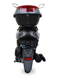 Ice Bear PMZ150-4 150cc GY6 clone engine,  LED Headlights, disc front/drum rear brakes, Electric Start, 10" rims, Kenda tires, LED Lights, USB Port