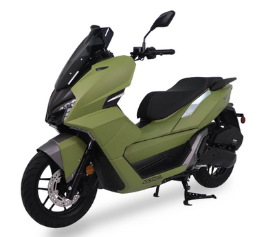 Ice Bear Vlad PMZ200-V 200cc Scooter, EFI, Air Cooled, CBS Brakes, Dual Front and Rear Shocks, Belt Drive, 14-Inch Front Rim