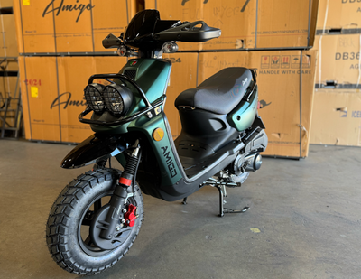 Amigo Warrior 200-A, Ships 98% Assembled, ABS, USB, Heavy Duty, Off Road Tires, Dual Halogen Headlights, Electric and Kick Start,