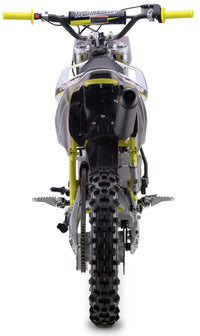 Trailmaster TM29 Dirt Bike, Electric Start, Inverted Front Forks, 17 inch front tire, 33.5 seat height manual transmission