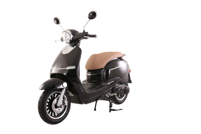TrailMaster Turino 200 168.9cc Scooter, CVT Automatic, Electric Start, European Styling, LCD Speedometer, 12-Inch Rims, 31.9-Inch Seat Height
