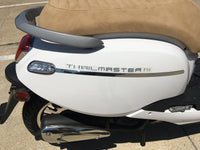 Trailmaster Turino150 Scooter LED head Lights, Comfortable Seat, Under Seat Locking Storage, Alloy Rims, Electric Start, Disk Brakes