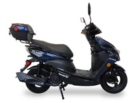 Ice Bear PMZ150-4 150cc GY6 clone engine,  LED Headlights, disc front/drum rear brakes, Electric Start, 10" rims, Kenda tires, LED Lights, USB Port