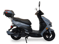 Ice Bear PMZ150-4 150cc GY6 clone engine,  LED Headlights, disc front/drum rear brakes, Electric Start, 10" rims, Kenda tires, LED Lights, USB Port