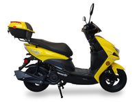 Ice Bear PMZ150-4 150cc GY6 clone engine,  LED Headlights, disc front/drum rear brakes, Electric Start, 10" rims, Kenda tires, LED Lights, USB Port