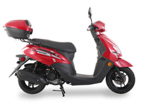 Ice Bear Cali PMZ50-2 50cc Moped/Scooter GY6 Clone Engine,Automatic CVT transmission with Gates belt, 10' Rims,Digital speedometer,LED lights, Disc brakes front drum brakes rear