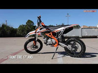 TrailMaster TM23 Dirt Bike  125cc Semi Automatic, Electric Start Seat Height 29.3 Inches 14" Front Tire