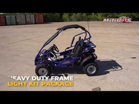 TRAILMASTER Mid XRX/R - Deluxe Go Kart Buggy With Reverse , Full roll cage and safety harness, Ages 10 and up, 196 CC Electric start.