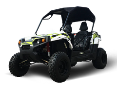 TrailMaster Challenger 200 168.9cc 2-Seat UTV, Live Rear Axle, Over-the-Shoulder Harness, Speed Limiter, Youth and Adult