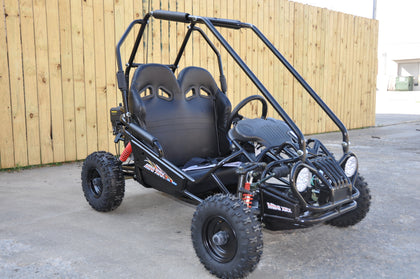 Trailmaster Mini XRX+ Go Kart Buggy, High Back Seats, Adjustable for Younger Riders, Throttle Limiter Remote Kill No Reverse - Motobuys