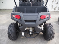 TrailMaster Challenger 4-300X EFI UTV Chrome Rims, Bimini Top, Full roll Cage, Light Bar, Brush Guard. Independent Rear
