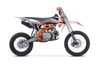 Trailmaster TM29 Dirt Bike, Electric Start, Inverted Front Forks, 17 inch front tire, 33.5 seat height manual transmission