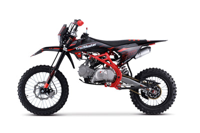 TrailMaster C50 145cc Adult Dirt Bike, Manual, Electric Start, LED Headlight, 17-Inch Front Tire, 33.5-Inch Seat Height