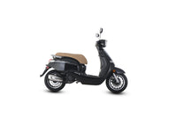 Trailmaster Turino150 Scooter LED head Lights, Comfortable Seat, Under Seat Locking Storage, Alloy Rims, Electric Start, Disk Brakes