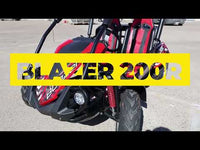 Trailmaster Blazer 200R Go Kart Youth Go Kart.  Ages 10 and up, Mid size Kids cart, Body Kit with reverse.