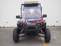 TrailMaster Challenger 4-300X EFI UTV Chrome Rims, Bimini Top, Full roll Cage, Light Bar, Brush Guard. Independent Rear