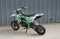 RPS 110S 107cc Youth Dirt Bike, Automatic Transmission, Electric Start, Front and Rear Hydraulic Disc Brakes, 12 Inch Front Tire, Dual Hydraulic Front Forks, 31.5 Inch Seat Height