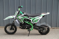 RPS 110S 107cc Youth Dirt Bike, Automatic Transmission, Electric Start, Front and Rear Hydraulic Disc Brakes, 12 Inch Front Tire, Dual Hydraulic Front Forks, 31.5 Inch Seat Height