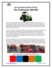 TrailMaster 200XRX Deluxe Teens and Adults Go-Kart - 169cc 8.2HP Engine, Alloy Wheels, LED Light Bar, Digital Speedometer, Adjustable Seats, Suitable for Teens and Adults