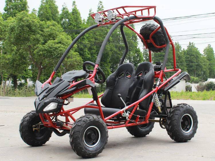 RPS DF125GKS, Mid Size Youth 125cc off road go cart, Adjustable seat, Automatic with reverse, Spare tire