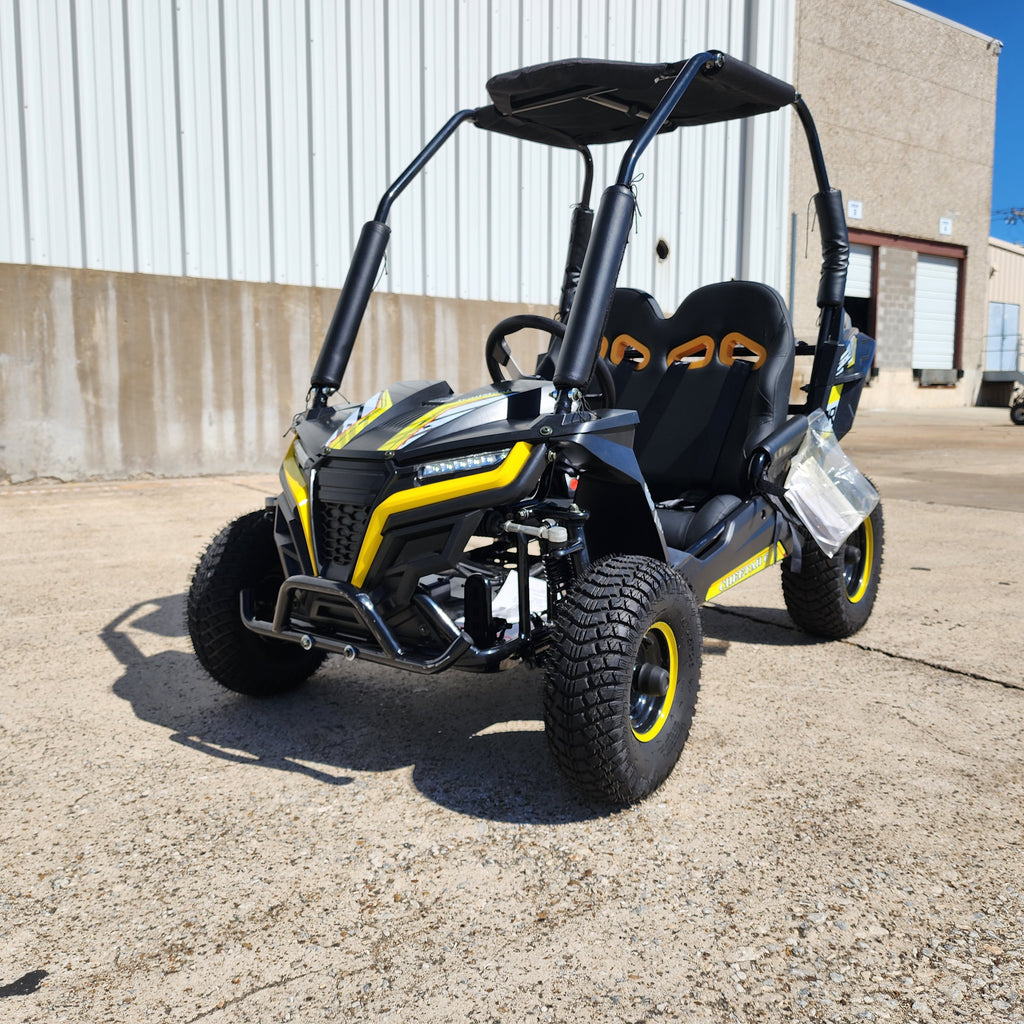 TrailMaster Cheetah i6 all electric, kids off road go kart. 3 speeds, with reverse, 48V 20Ah battery pack