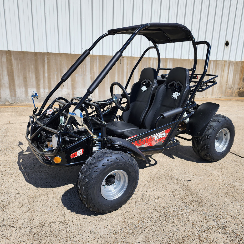 Trailmaster 200E XRS EFI Buggy / Go Kart Full Size youth Adult Off road Go Kart, Adjustable Seat, Independent Front Suspension, Double A Arms,
