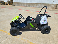Trailmaster Cheetah 3, 80cc, Youth Single Seat Go Kart,  Pull Start , Automatic, Roll bar, Seat Belt.