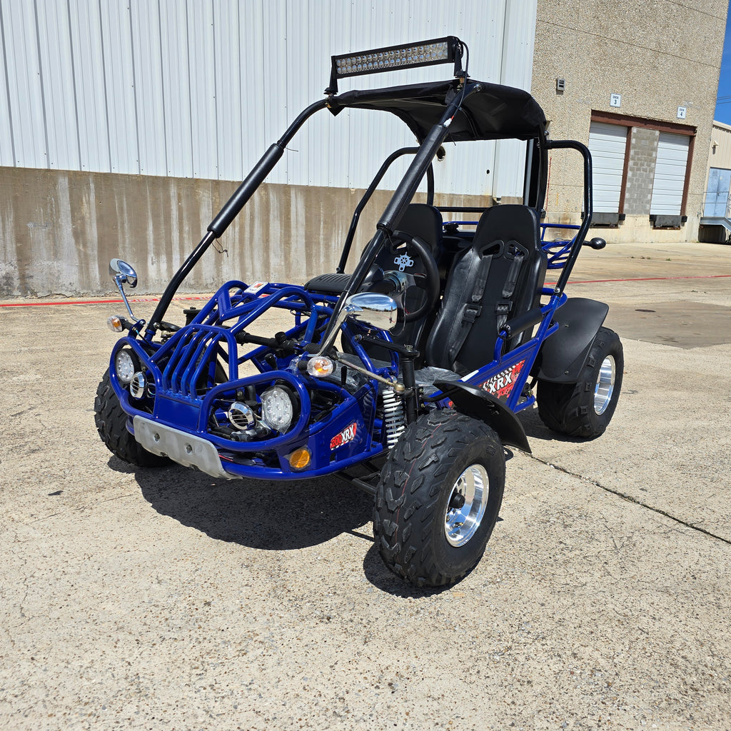TrailMaster 200XRX Deluxe Teens and Adults Go-Kart - 169cc 8.2HP Engine, Alloy Wheels, LED Light Bar, Digital Speedometer, Adjustable Seats, Suitable for Teens and Adults