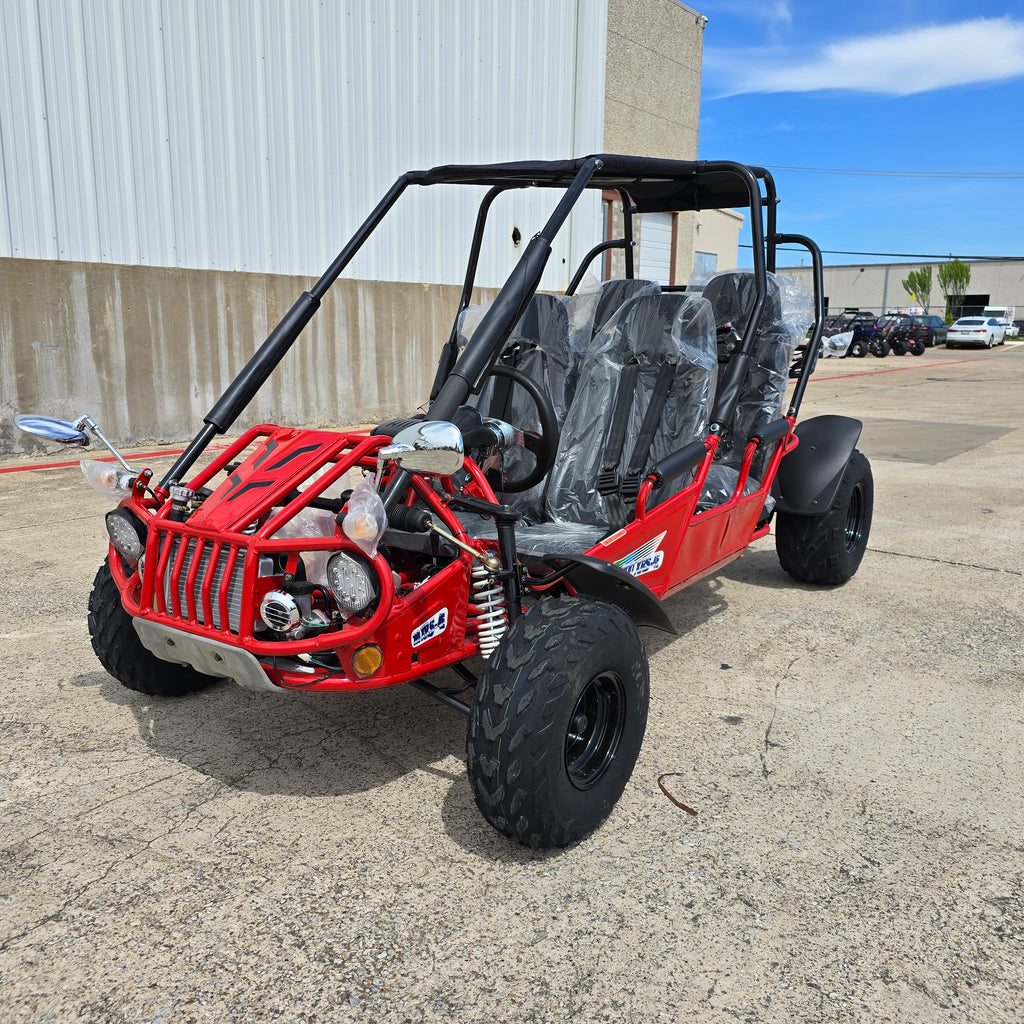 TrailMaster 300XRS-4E EFI Adults 4 Seats Go-Kart - 300cc 17.4HP Engine, 4-Seater, Liquid-Cooled, LED Lights, Hydraulic Brakes