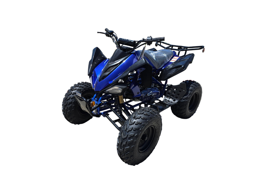 RPS Blizzard 200 Sport ATV - 200cc Full Size for Adults, Automatic with Reverse, 21-Inch Front Tires, with Free Battery Charge, up to $49 value