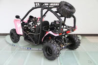 RPS Shark 125CC Mid-Size Kids Go Kart, Spare Tire, Over the Shoulder Harness, Mirrors and lights.