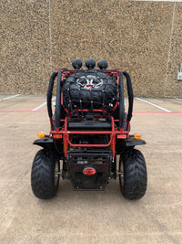 Fully assembled RPS GKR 200 Delux, Adult Off Road Go Kart, Automatic Transmission with Reverse, Electric Start, Top Lights, Spare Tire, Chrome Rims (Last One, ship via car carrier))