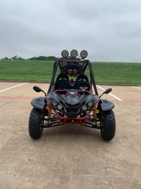 Fully assembled RPS GKR 200 Delux, Adult Off Road Go Kart, Automatic Transmission with Reverse, Electric Start, Top Lights, Spare Tire, Chrome Rims (Last One, ship via car carrier))