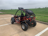 Fully assembled RPS GKR 200 Delux, Adult Off Road Go Kart, Automatic Transmission with Reverse, Electric Start, Top Lights, Spare Tire, Chrome Rims (Last One, ship via car carrier))