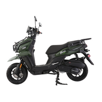 Tao Tank 200 175cc Adult Scooter, EFI Fuel Injected, Automatic Transmission, Electric Start, Front & Rear Disc Brakes, 12 Inch Spoked Rims, Dual Sport Tires