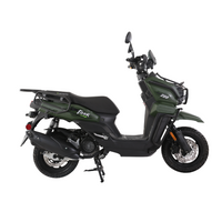 Tao Tank 200 175cc Adult Scooter, EFI Fuel Injected, Automatic Transmission, Electric Start, Front & Rear Disc Brakes, 12 Inch Spoked Rims, Dual Sport Tires