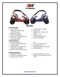 TRAILMASTER Eagle Mid XRX Youth Go Kart Buggy for ages 10 and up. Speed Control over the shoulder  seat belts